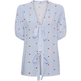 LULULIA Lululia Dam Skjorta LuBella 6191 Shirt Celeste Heart