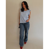 LULULIA Lululia Dam Top LuTanja 82708 Top Celeste2389