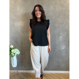 LULULIA Lululia Dam Top LuTanja 82708 Top Black