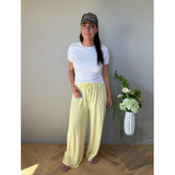 LULULIA Lululia Dame Bukser LuVictoria 266188LU - längd 32 Pant Yellow45