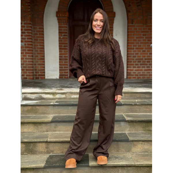 LULULIA Lululia Dame Strik LuThilde 8187 Knit DarkBrownZ9008