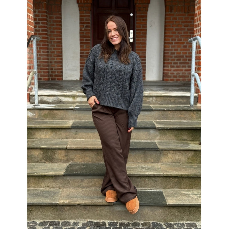 LULULIA Lululia Dame Strik LuThilde 8187 Knit DarkGreyZ1060