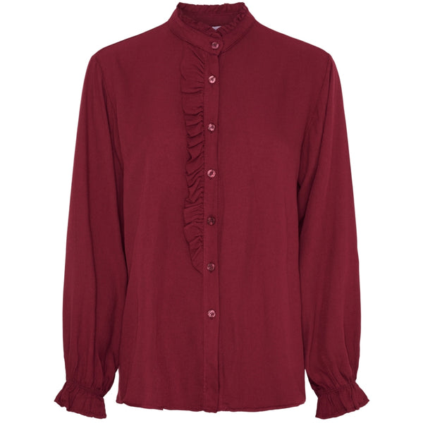LULULIA Lululia dam blus LuEllen 5897 Shirt Bordeaux