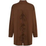 LULULIA Lululia dam skjorta LuVanessa 7178 Shirt Brown