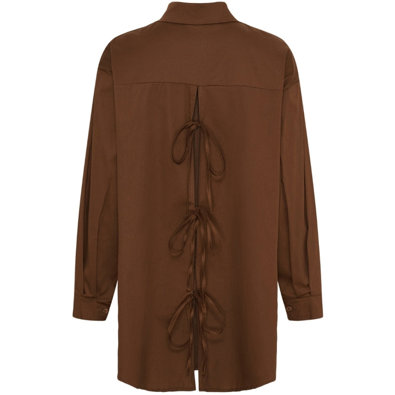 LULULIA Lululia dam skjorta LuVanessa 7178 Shirt Brown
