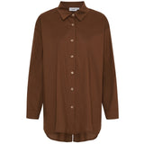 LULULIA Lululia dam skjorta LuVanessa 7178 Shirt Brown