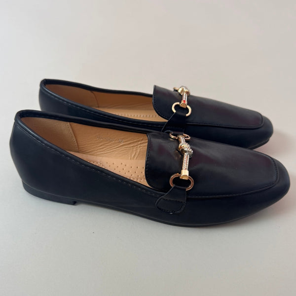 SHOES Madeline dam loafers H8-562 Shoes Black