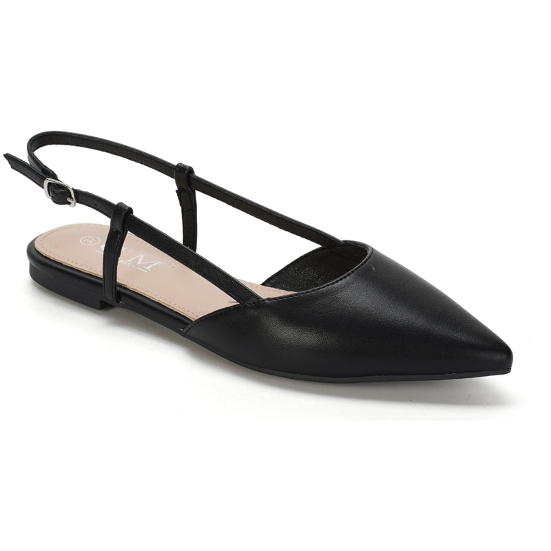 SHOES Maelle Dam sling tillbaka ballerinaskor BS-8 Shoes Black