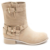 SHOES Malou dam bikerboots 9636A Shoes Beige