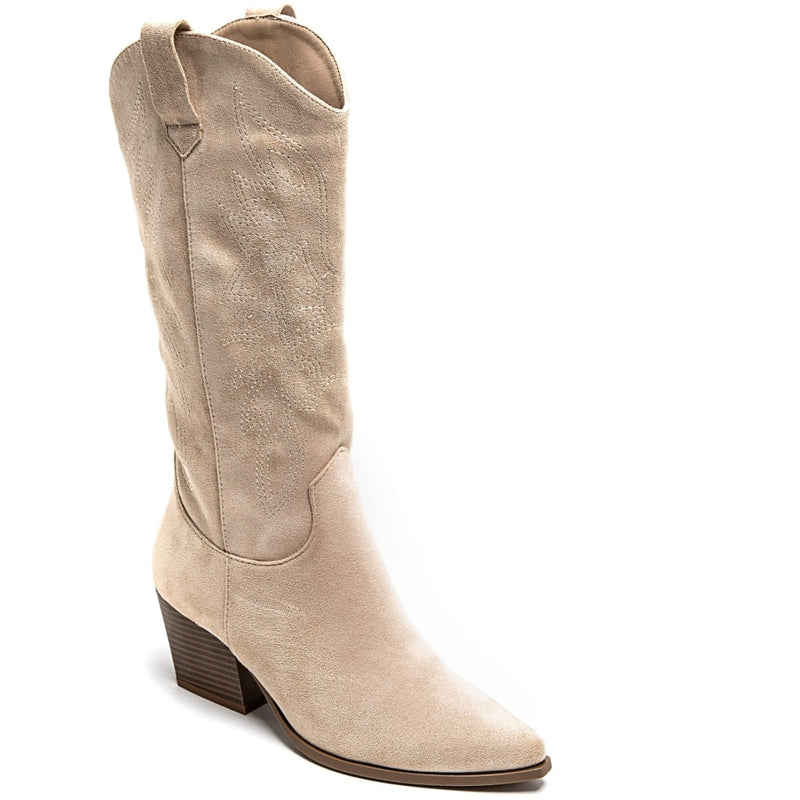 SHOES Marguerite dam cowboystövlar 7621A Shoes Beige