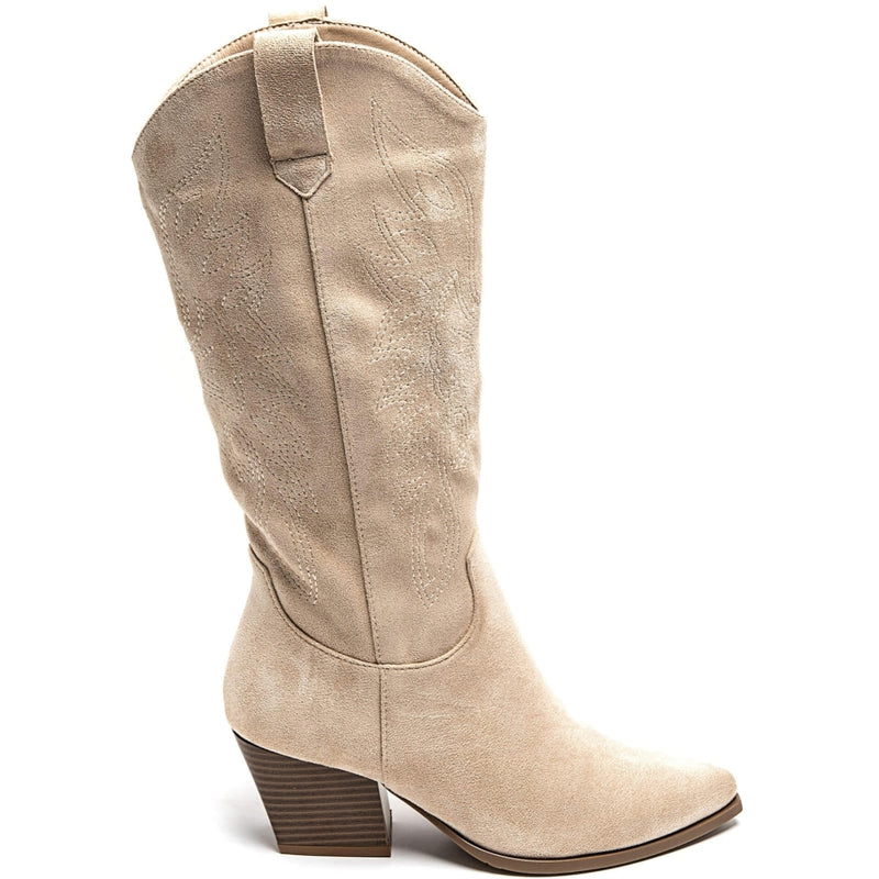 SHOES Marguerite dam cowboystövlar 7621A Shoes Beige