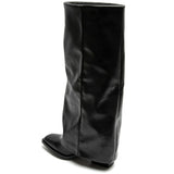 SHOES Emeli dam folded boots 1691 Shoes Black