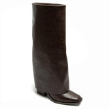 SHOES Emeli dam folded boots 1691 Shoes Brown