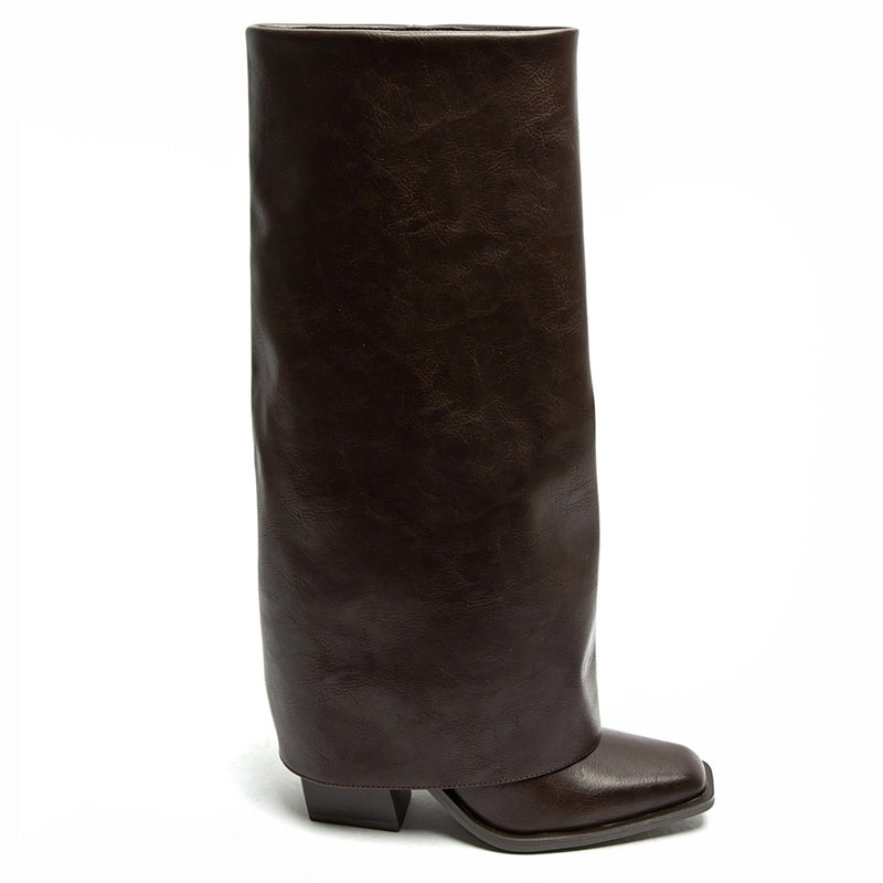 SHOES Emeli dam folded boots 1691 Shoes Brown