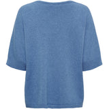 MARTA DU CHATEAU Marta Du Chateau Dam Stickad MdcInaya 9587 Knit Jeans Blue Melange