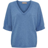 MARTA DU CHATEAU Marta Du Chateau Dam Stickad MdcInaya 9587 Knit Jeans Blue Melange