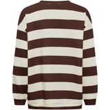 MARTA DU CHATEAU Marta Du Chateau Dam Sweatshirt MdcNerina Sweatshirt Choco/Jeans Blue