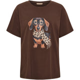 MARTA DU CHATEAU Marta Du Chateau Dam T-Shirt MDCINGE T-shirt Chocolate