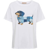 MARTA DU CHATEAU Marta Du Chateau Dam T-Shirt MDCINGE T-shirt White