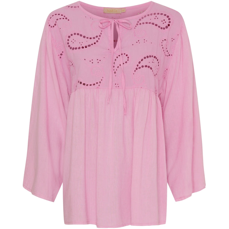 MARTA DU CHATEAU Marta Du Chateau dam blus MdcCaterina 5616 Blouse Bubblegum