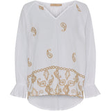 MARTA DU CHATEAU Marta Du Chateau dam blus MdcIlsa Blouse White