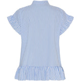 MARTA DU CHATEAU Marta Du Chateau dam blus Mdclia Blouse SkyblueStripe4mm