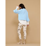 MARTA DU CHATEAU Marta Du Chateau dam byxor MdcMerilyn Pant Beige Flower