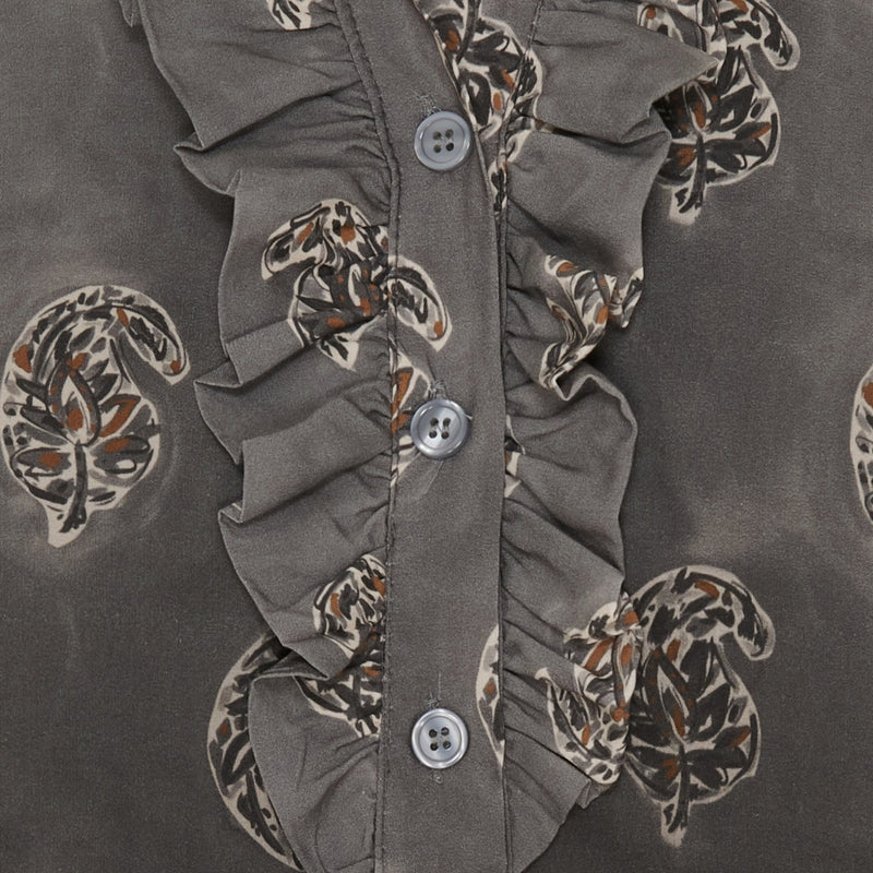 MARTA DU CHATEAU Marta Du Chateau dam skjorta MdcUnnur 6317 Shirt Grey Faded