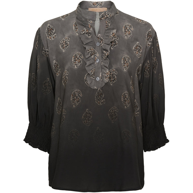 MARTA DU CHATEAU Marta Du Chateau dam skjorta MdcUnnur 6317 Shirt Grey Faded