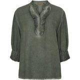 MARTA DU CHATEAU Marta Du Chateau dam skjorta MdcUnnur 6317 Shirt Military CW