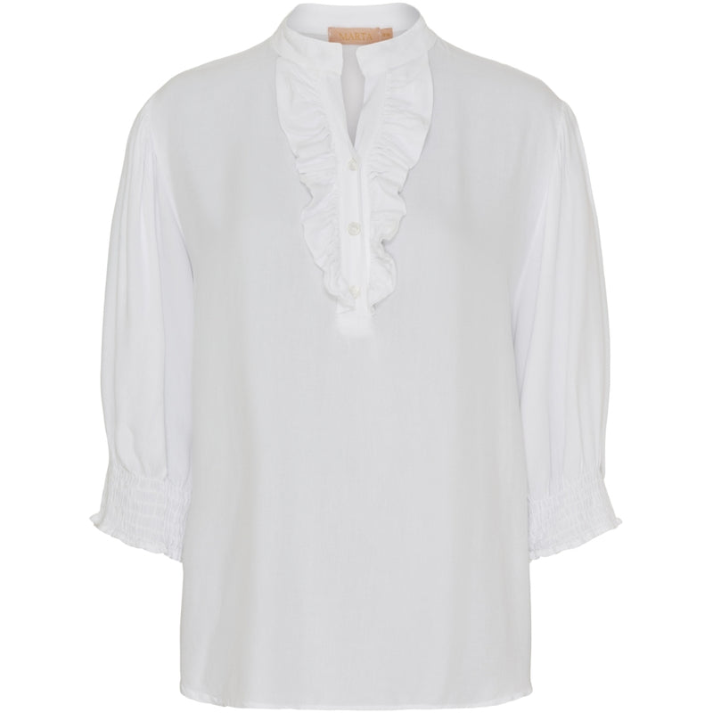 MARTA DU CHATEAU Marta Du Chateau dam skjorta MdcUnnur 6317 Shirt Solid White