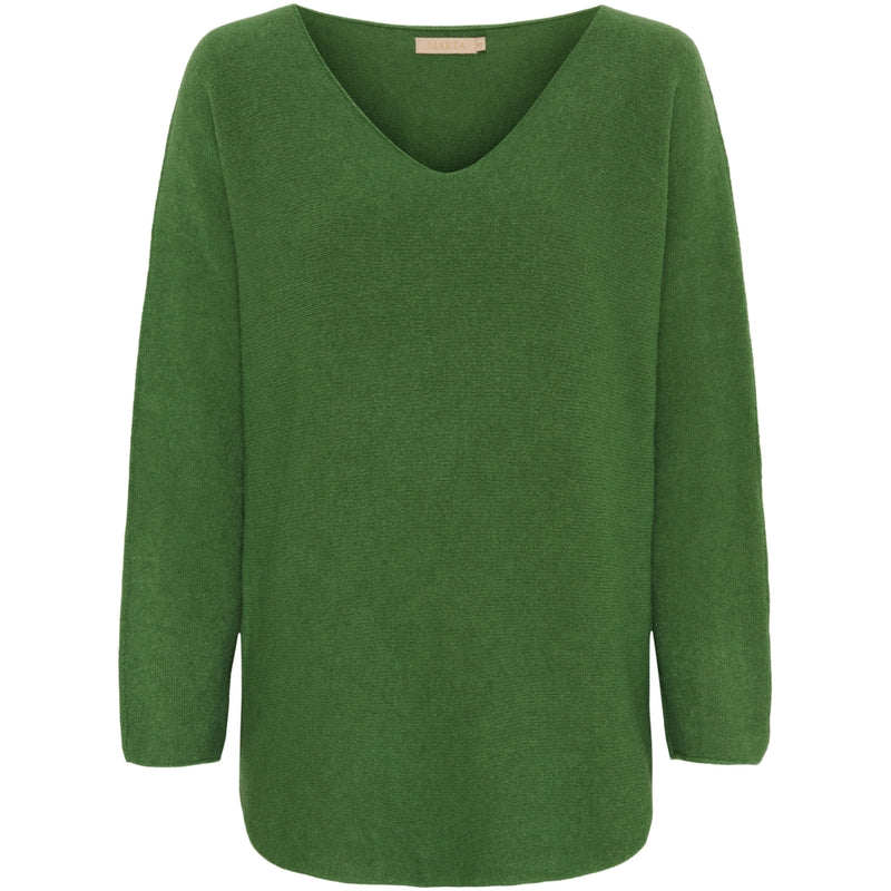 MARTA DU CHATEAU Marta Du Chateau dam stickad Celina Knit AWGreen4018