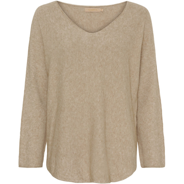 MARTA DU CHATEAU Marta Du Chateau dam stickad Celina Knit Medium Beige