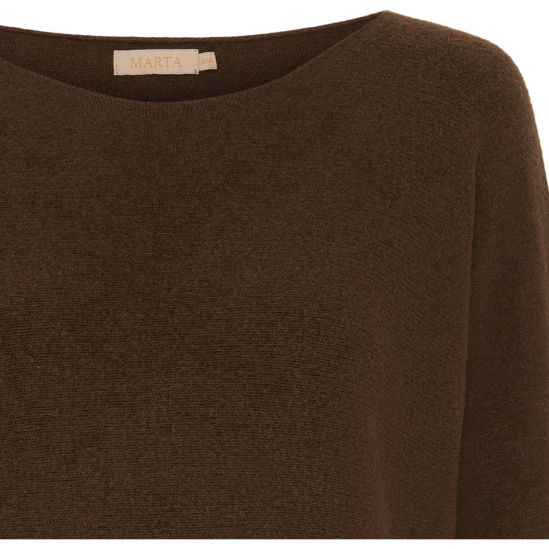 MARTA DU CHATEAU Marta Du Chateau dam stickad Dagmar Knit Brown4462