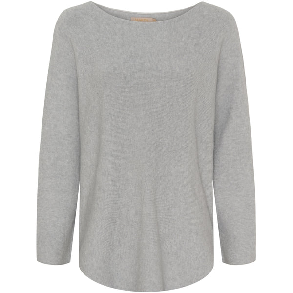 MARTA DU CHATEAU Marta Du Chateau dam stickad Dagmar Knit LightGrey4001