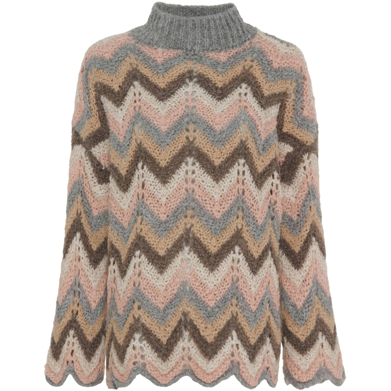 MARTA DU CHATEAU Marta Du Chateau dam stickad MdcJane Knit Lightgrey