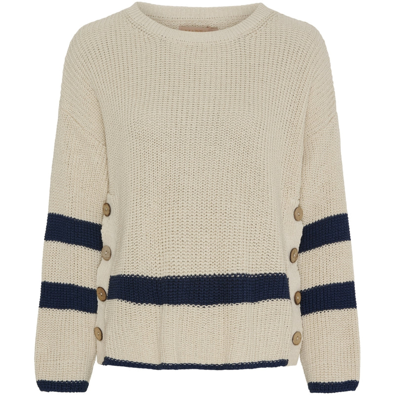 MARTA DU CHATEAU Marta Du Chateau dam stickad MdcMaddison Restudsalg Camicida/Blue8953