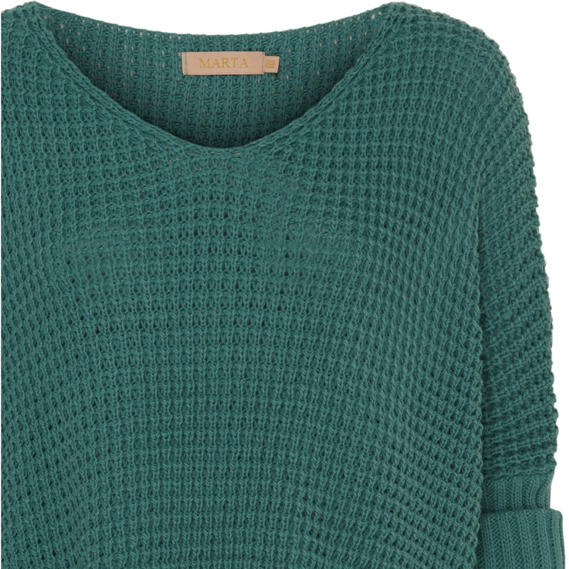 MARTA DU CHATEAU Marta Du Chateau dam stickad MdcMille Knit Green