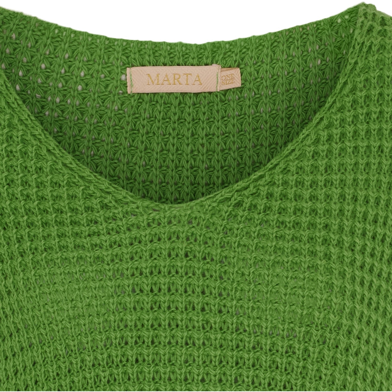 MARTA DU CHATEAU Marta Du Chateau dam stickad MdcMille Knit Green3011