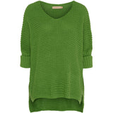 MARTA DU CHATEAU Marta Du Chateau dam stickad MdcMille Knit Green3011