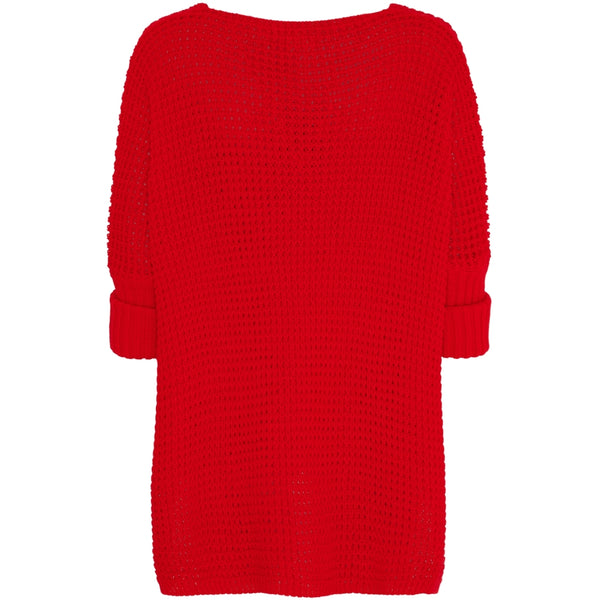 MARTA DU CHATEAU Marta Du Chateau dam stickad MdcMille Knit Red3083