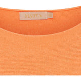 MARTA DU CHATEAU Marta Du Chateau dam stickad MdcSia Knit Orange Fluo