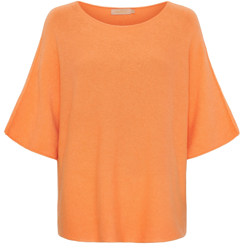 MARTA DU CHATEAU Marta Du Chateau dam stickad MdcSia Knit Orange Fluo