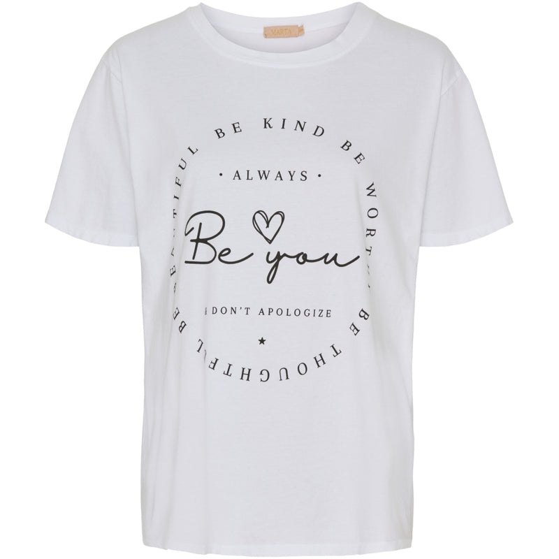 MARTA DU CHATEAU Marta Du Chateau dam t-shirt MdcInge T-shirt CW White