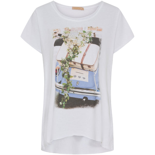 MARTA DU CHATEAU Marta Du Chateau dam t-shirt MdcMarie T-shirt BlueCar