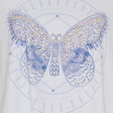 MARTA DU CHATEAU Marta Du Chateau dam t-shirt MdcMarie T-shirt BlueButterfly