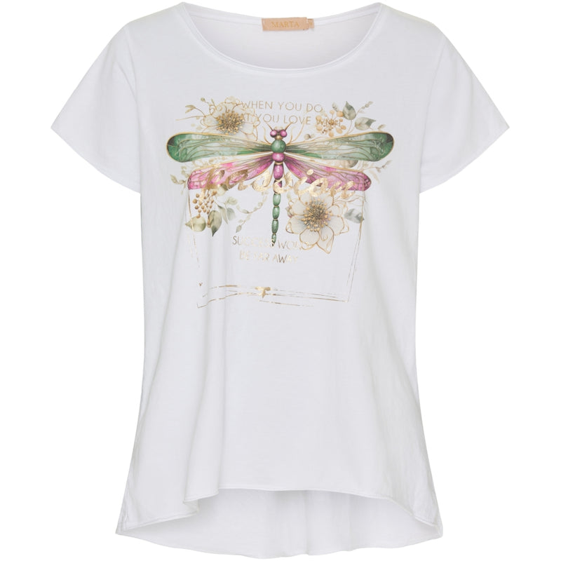 MARTA DU CHATEAU Marta Du Chateau dam t-shirt MdcMarie T-shirt JSDragonfly