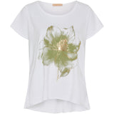 MARTA DU CHATEAU Marta Du Chateau dam t-shirt MdcMarie T-shirt LTKakiFlower