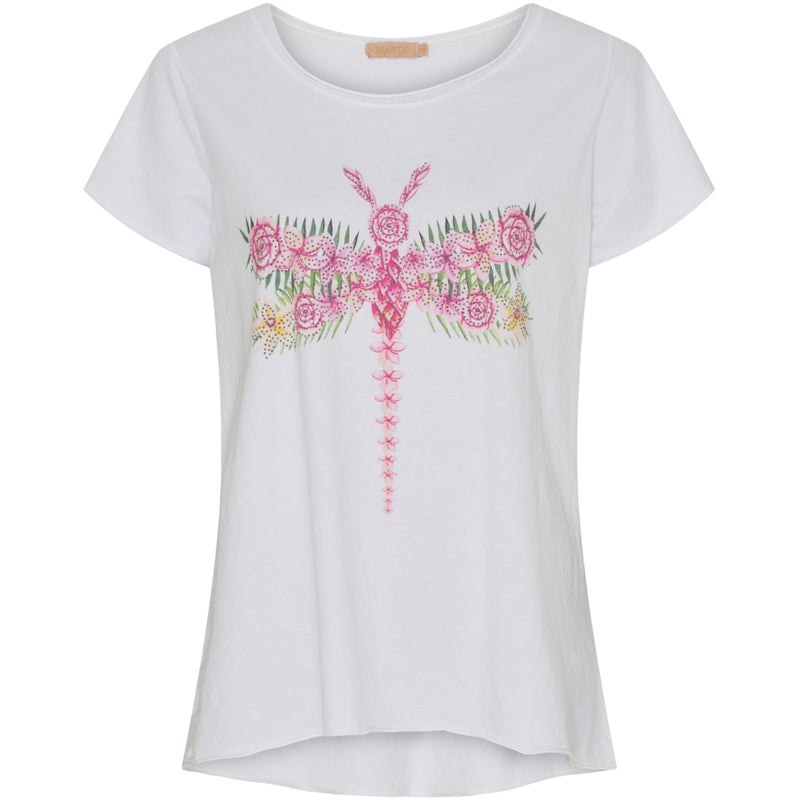 MARTA DU CHATEAU Marta Du Chateau dam t-shirt MdcMarie T-shirt Multi Dragonfly