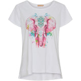 MARTA DU CHATEAU Marta Du Chateau dam t-shirt MdcMarie T-shirt Pink Elephant